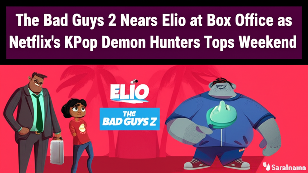 The Bad Guys 2 Nears Elio at Box Office as Netflix’s KPop Demon Hunters Tops Weekend
