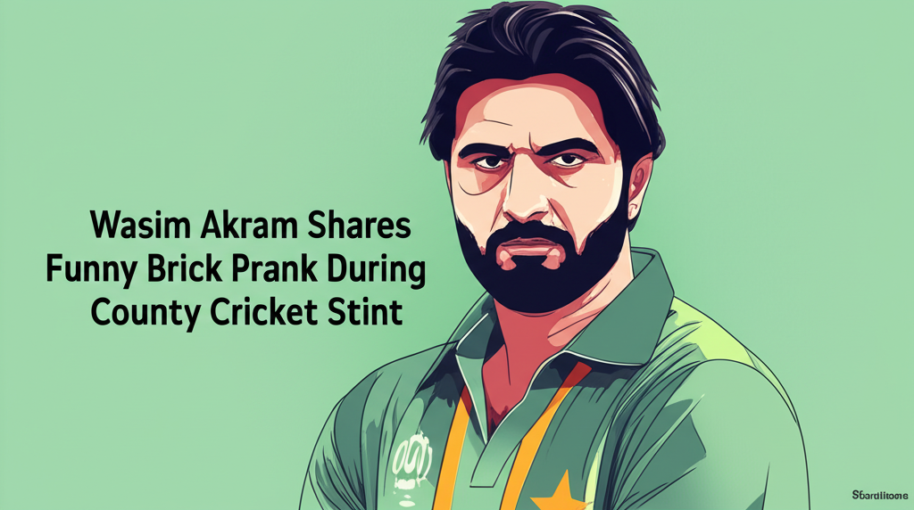 Wasim Akram Shares Funny Brick Prank During County Cricket Stint