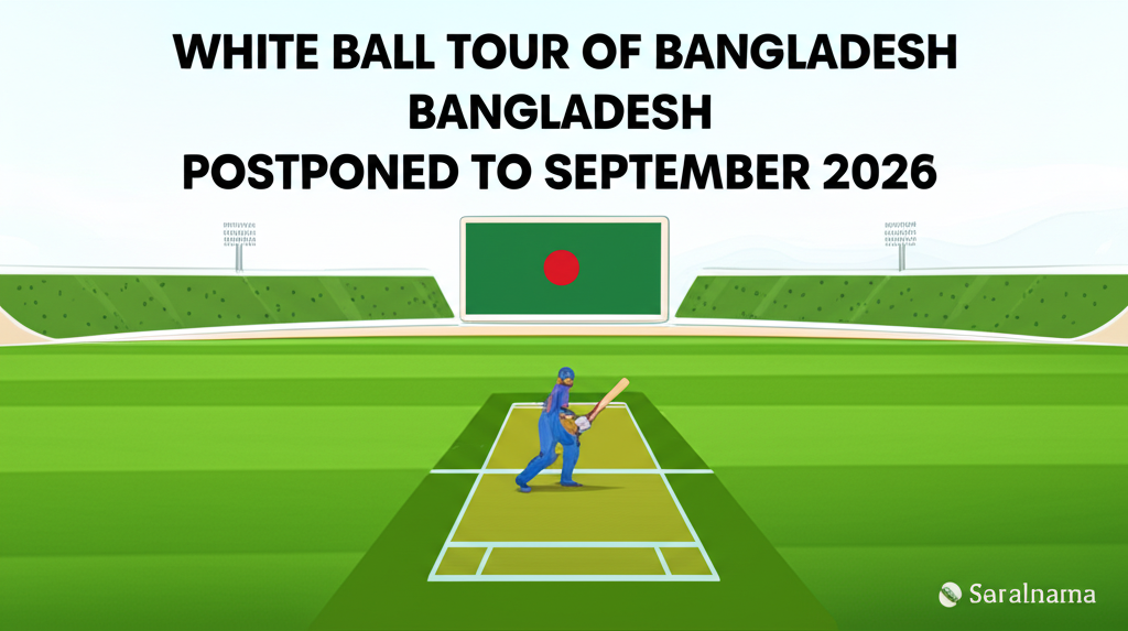 India's White-Ball Tour of Bangladesh Postponed to September 2026