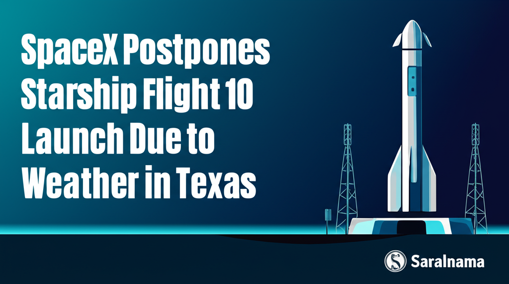 SpaceX Postpones Starship Flight 10 Launch Due to Weather in Texas