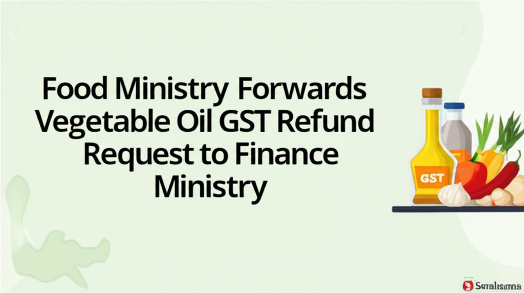 Food Ministry Forwards Vegetable Oil GST Refund Request to Finance Ministry