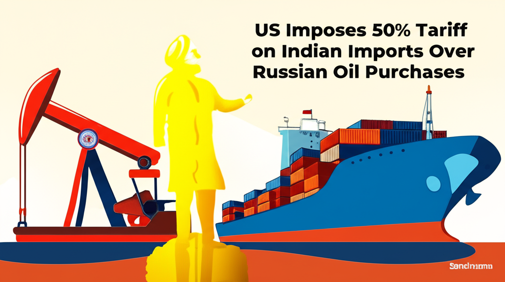 US Imposes 50% Tariff on Indian Imports Over Russian Oil Purchases