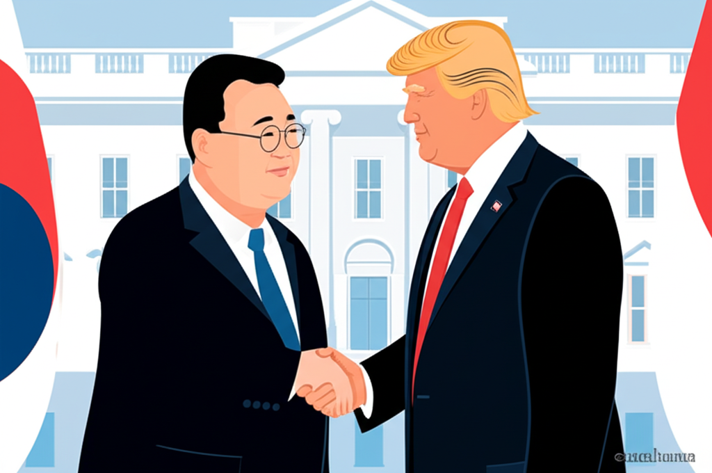 South Korea’s Leader and Trump Discuss North Korea at White House