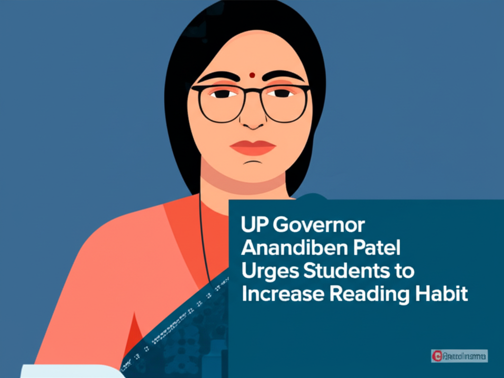 UP Governor Anandiben Patel Urges Students to Increase Reading Habit