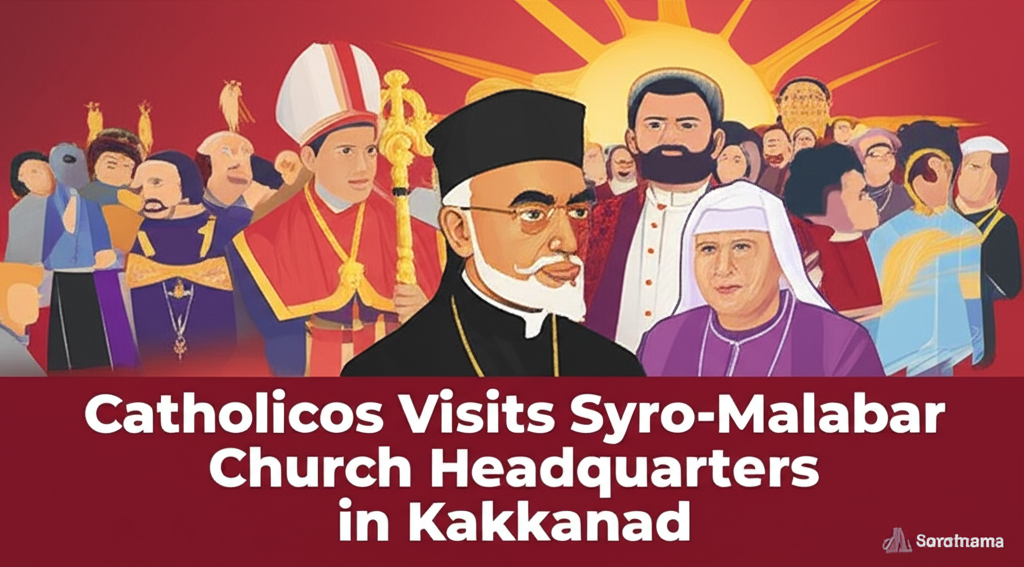 Catholicos Visits Syro-Malabar Church Headquarters in Kakkanad