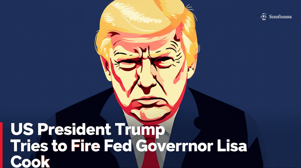 US President Trump Tries to Fire Fed Governor Lisa Cook