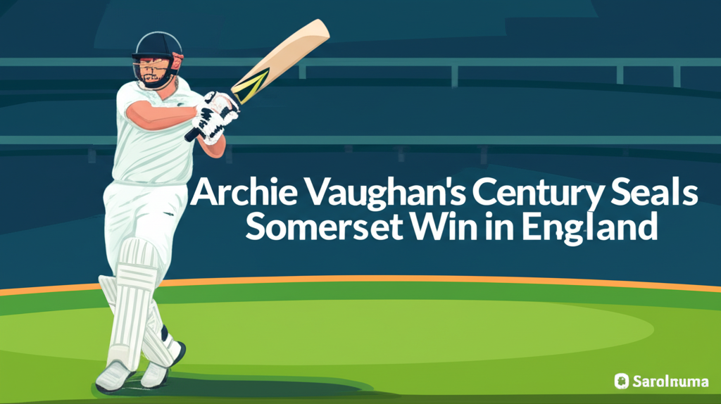 Archie Vaughan's Century Seals Somerset Win in England