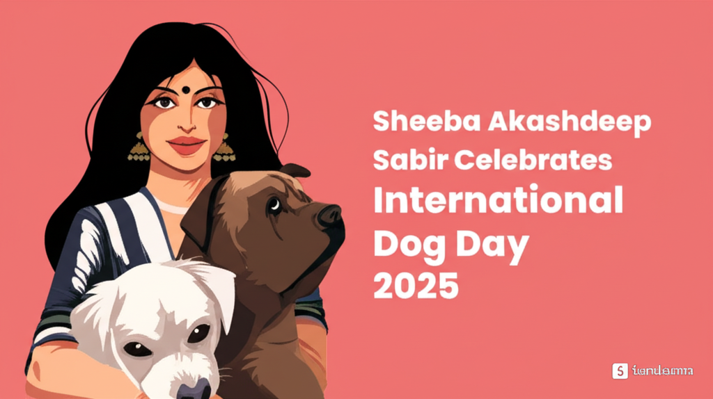 Sheeba Akashdeep Sabir Celebrates International Dog Day 2025