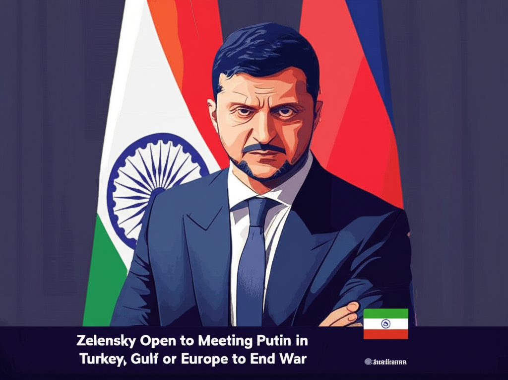 Zelenskyy Open to Meeting Putin in Turkey, Gulf or Europe to End War