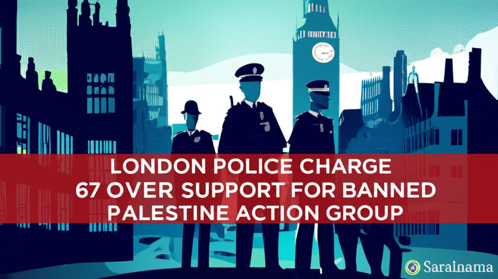 London Police Charge 67 Over Support for Banned Palestine Action Group
