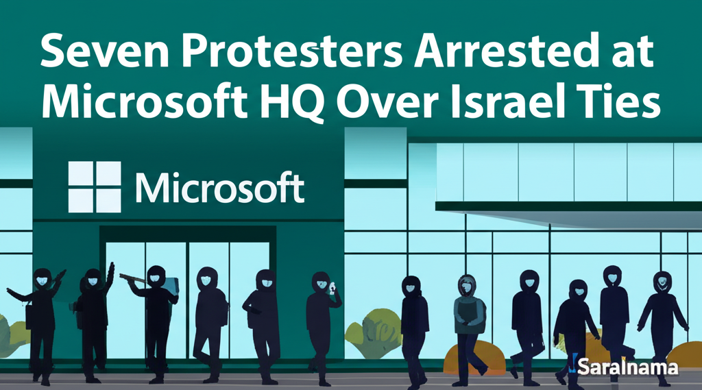 Seven Protesters Arrested at Microsoft HQ Over Israel Ties
