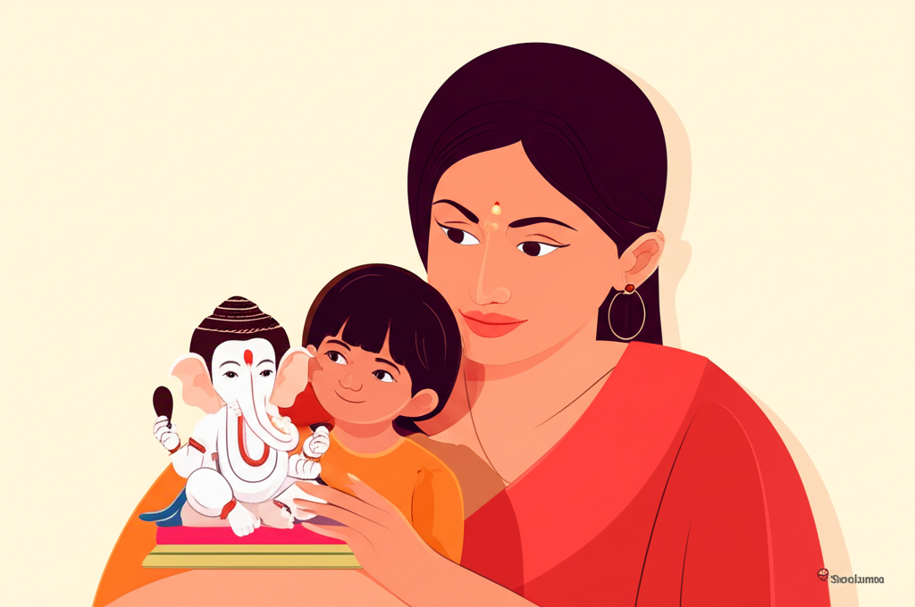Bipasha Basu's Daughter Devi Crafts Ganpati Idol in Mumbai