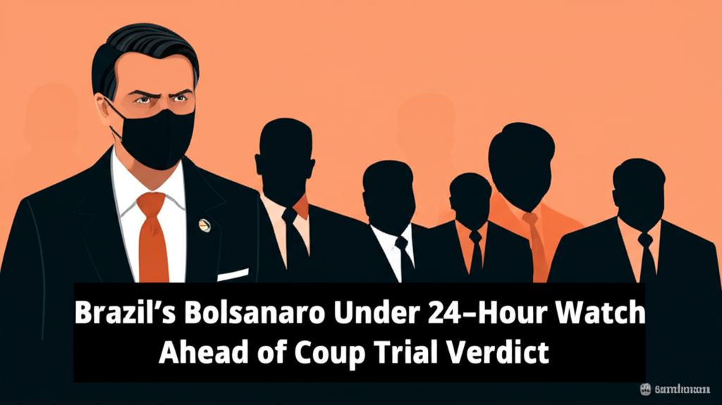 Brazil's Bolsonaro Under 24-Hour Watch Ahead of Coup Trial Verdict