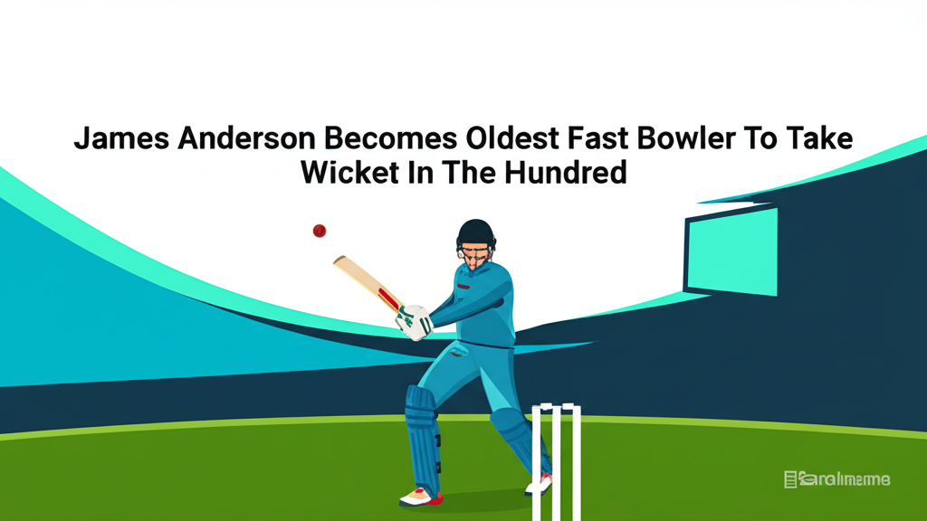 James Anderson Becomes Oldest Fast Bowler To Take Wicket In The Hundred