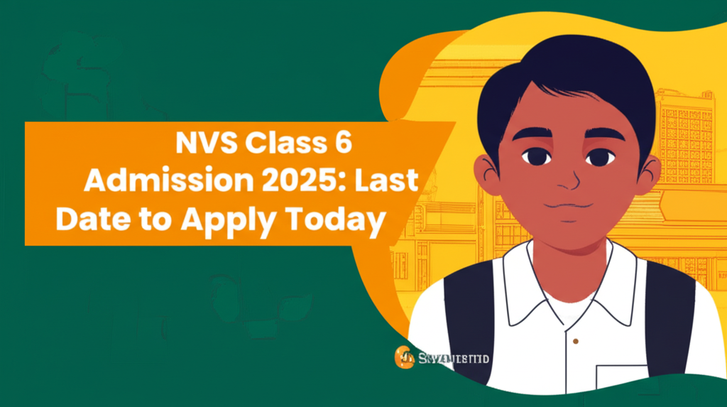 NVS Class 6 Admission 2025: Last Date to Apply Today