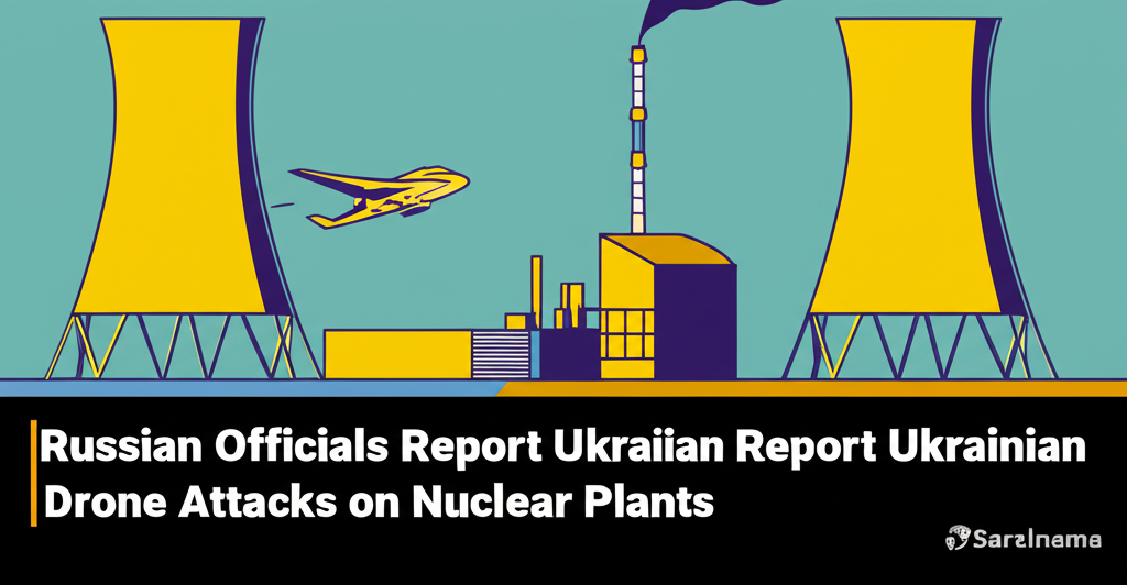 Russian Officials Report Ukrainian Drone Attacks on Nuclear Plants