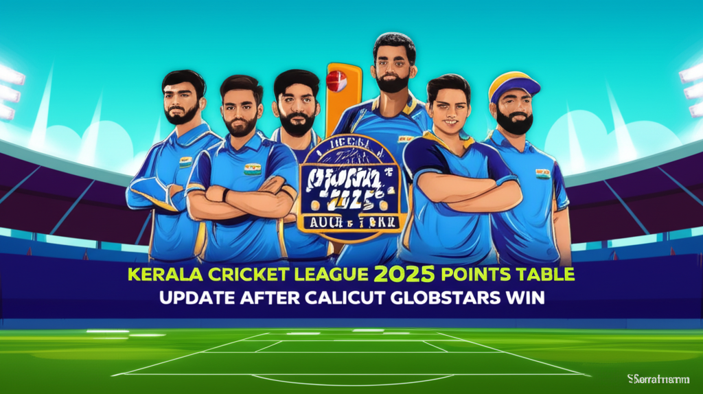 Kerala Cricket League 2025 Points Table Update After Calicut Globstars Win