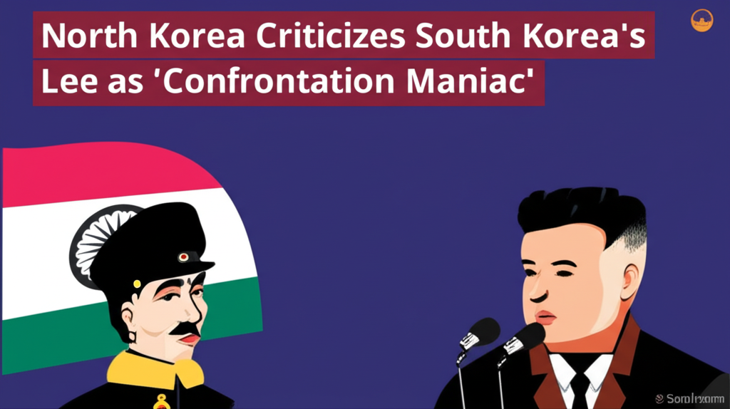 North Korea Criticizes South Korea’s Lee as ‘Confrontation Maniac’
