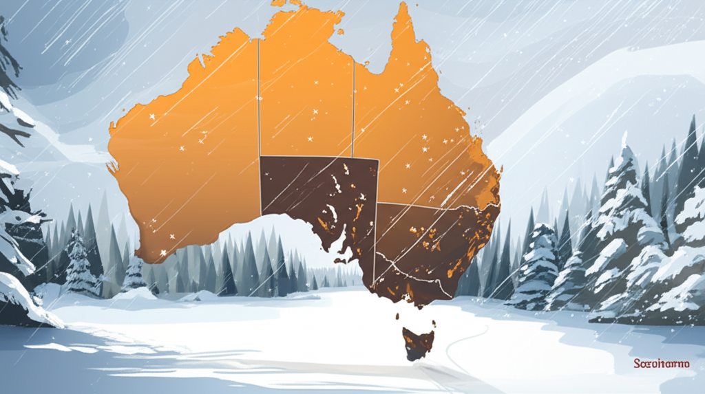 Snow Flurries and Cold Weather in South-Eastern Australia