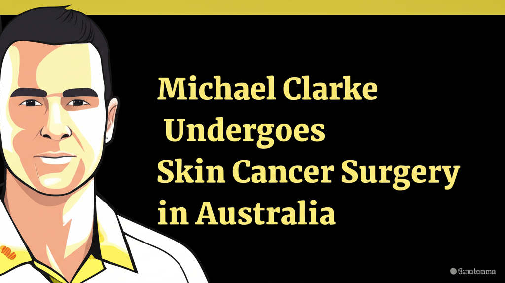 Michael Clarke Undergoes Skin Cancer Surgery in Australia