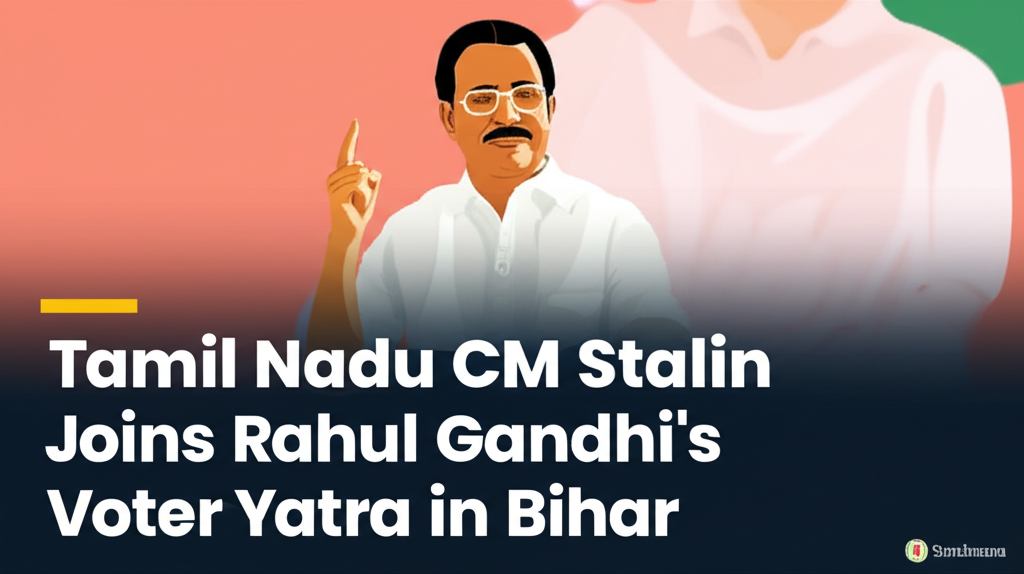 Tamil Nadu CM Stalin Joins Rahul Gandhi's Voter Yatra in Bihar
