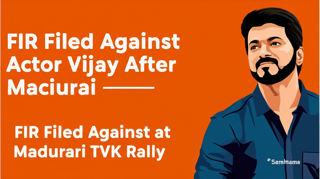 FIR Filed Against Actor Vijay After Incident at Madurai TVK Rally