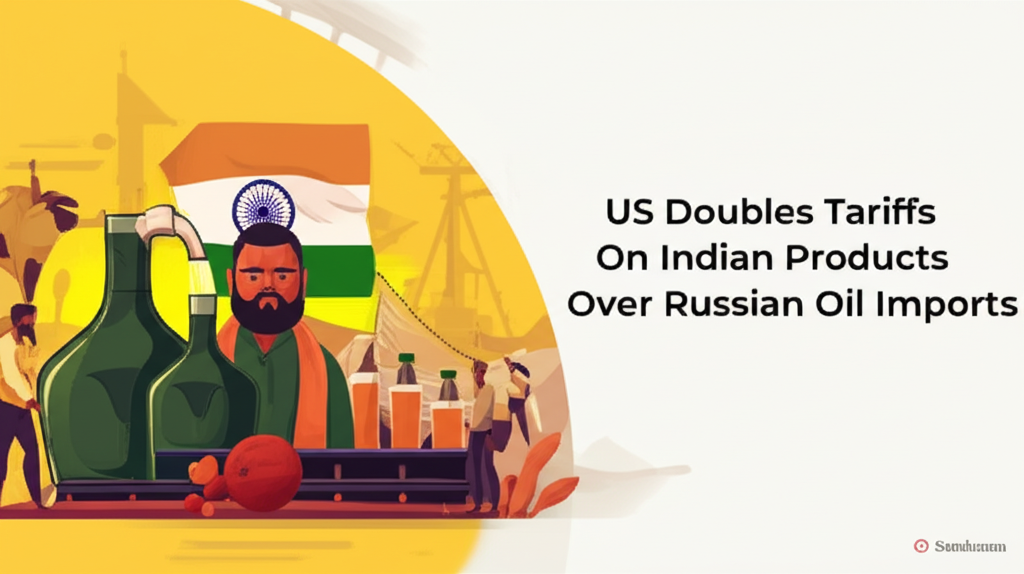 US Doubles Tariffs On Indian Products Over Russian Oil Imports