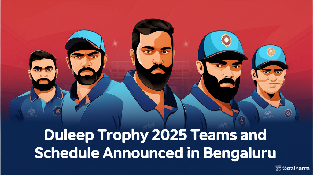 Duleep Trophy 2025 Teams and Schedule Announced in Bengaluru
