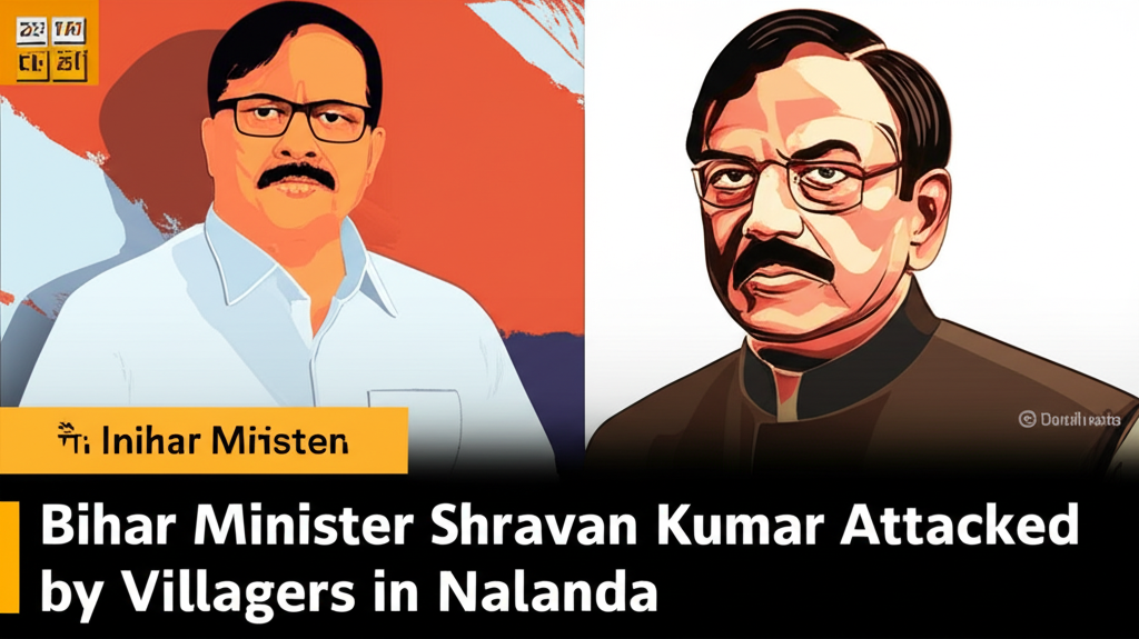 Bihar Minister Shravan Kumar Attacked by Villagers in Nalanda