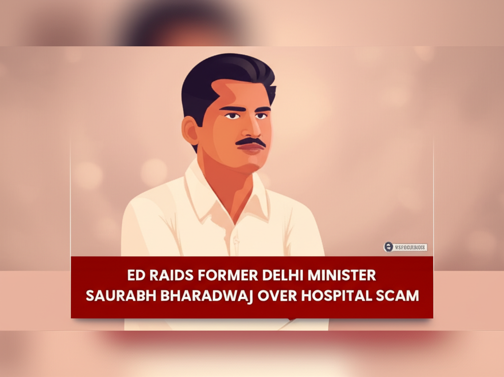 ED Raids Former Delhi Minister Saurabh Bharadwaj Over Hospital Scam