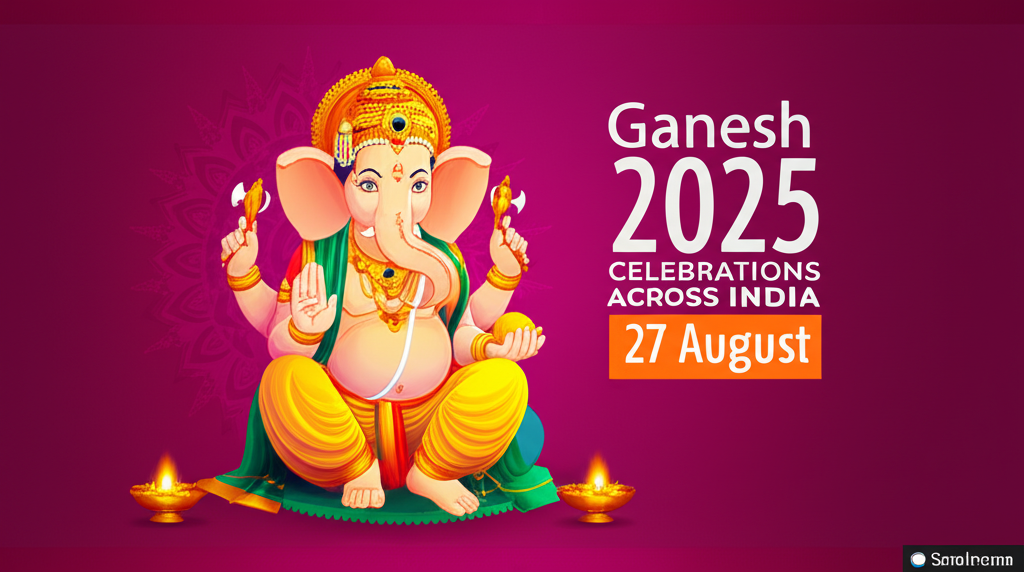 Ganesh Chaturthi 2025 Celebrations Across India on 27 August