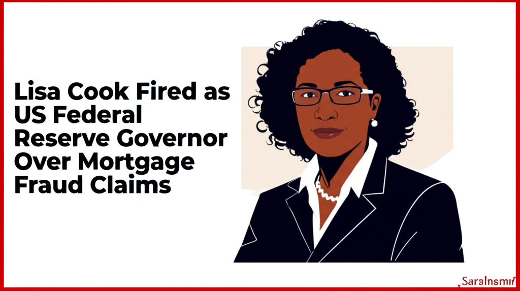 Lisa Cook Fired as US Federal Reserve Governor Over Mortgage Fraud Claims