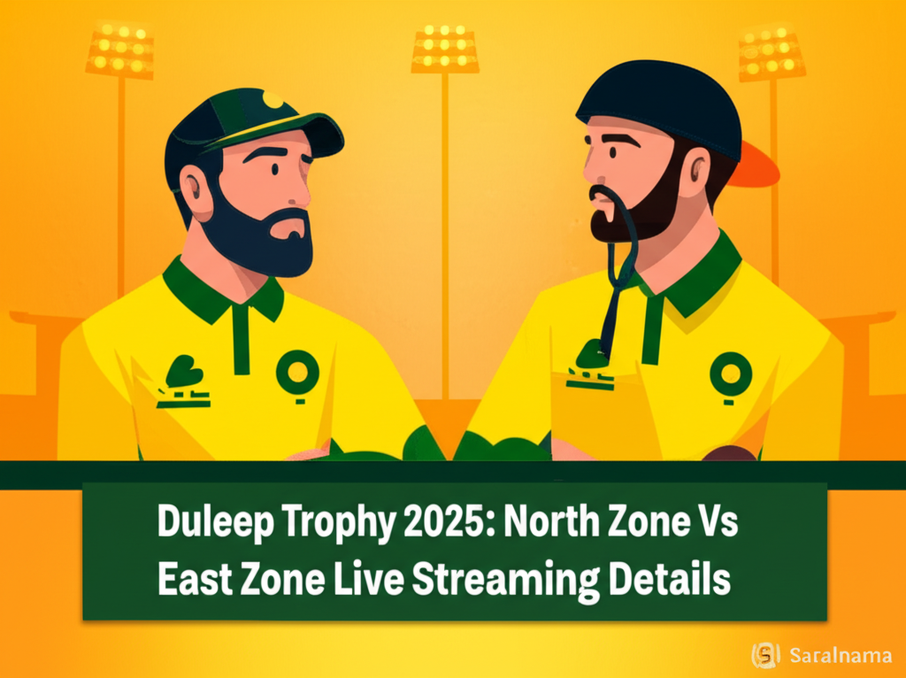 Duleep Trophy 2025: North Zone Vs East Zone Live Streaming Details