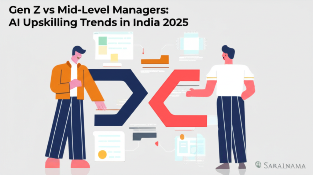 Gen Z vs Mid-Level Managers: AI Upskilling Trends in India 2025