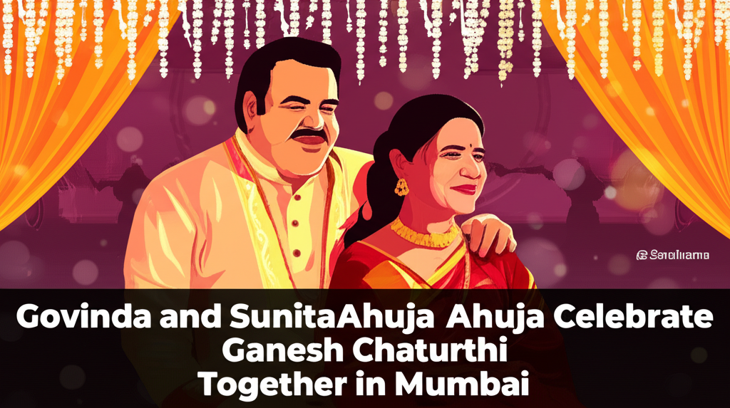 Govinda and Sunita Ahuja Celebrate Ganesh Chaturthi Together in Mumbai