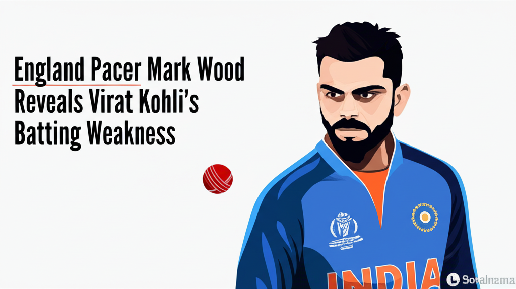England Pacer Mark Wood Reveals Virat Kohli’s Batting Weakness
