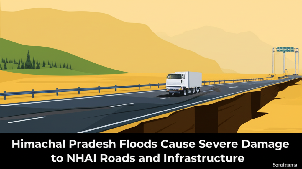 Himachal Pradesh Floods Cause Severe Damage to NHAI Roads and Infrastructure