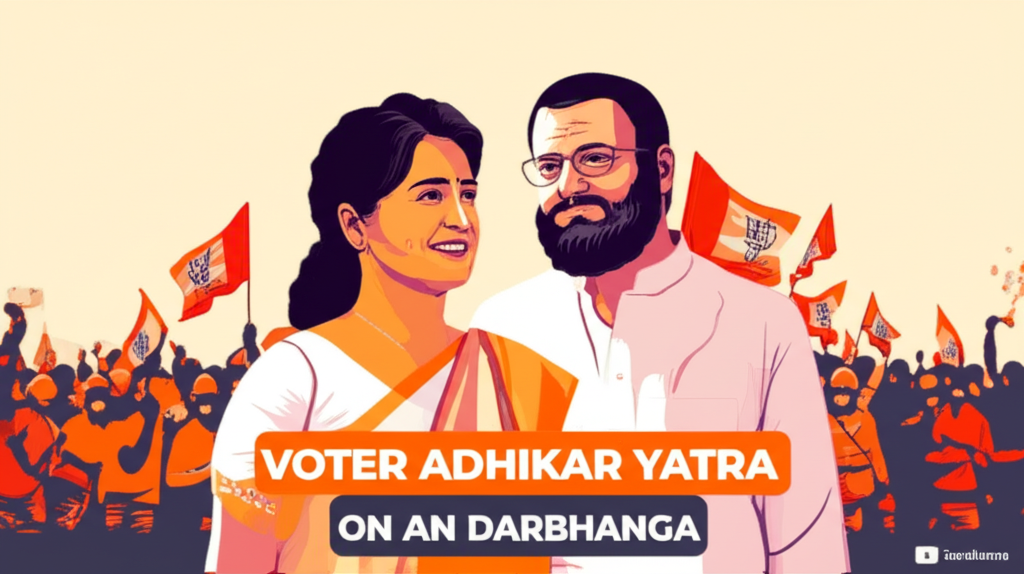 Voter Adhikar Yatra in Darbhanga with Rahul and Priyanka Gandhi