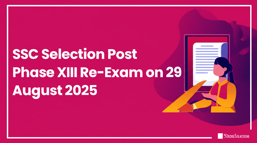 SSC Selection Post Phase XIII Re-Exam on 29 August 2025