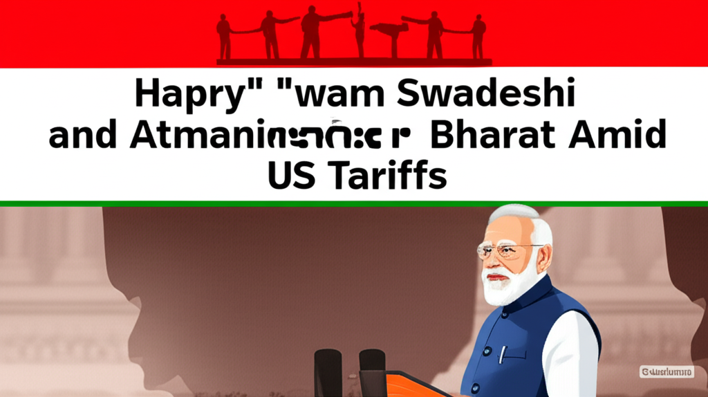 PM Modi on Swadeshi and Atmanirbhar Bharat Amid US Tariffs