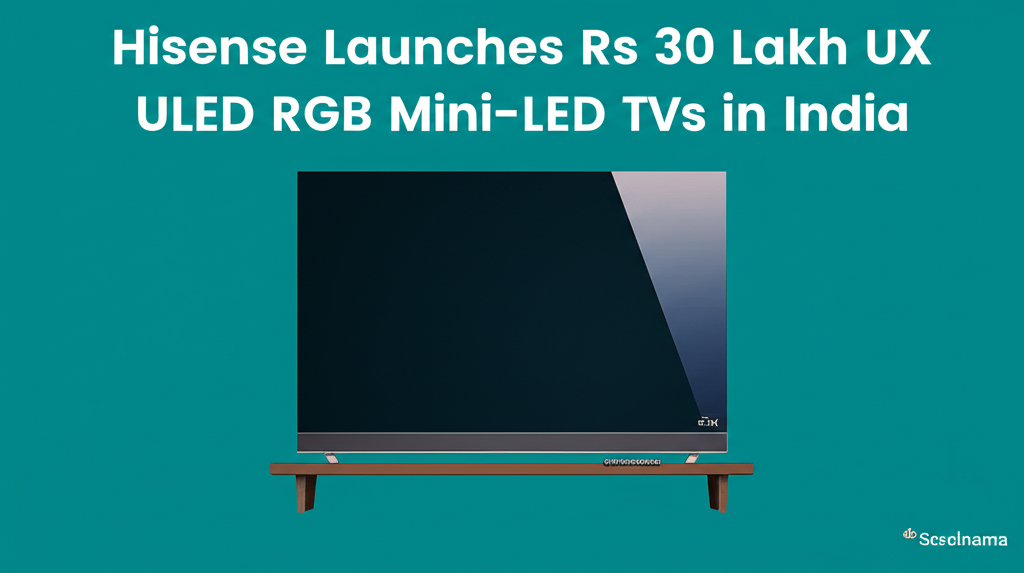 Hisense Launches Rs 30 Lakh UX ULED RGB Mini-LED TVs in India