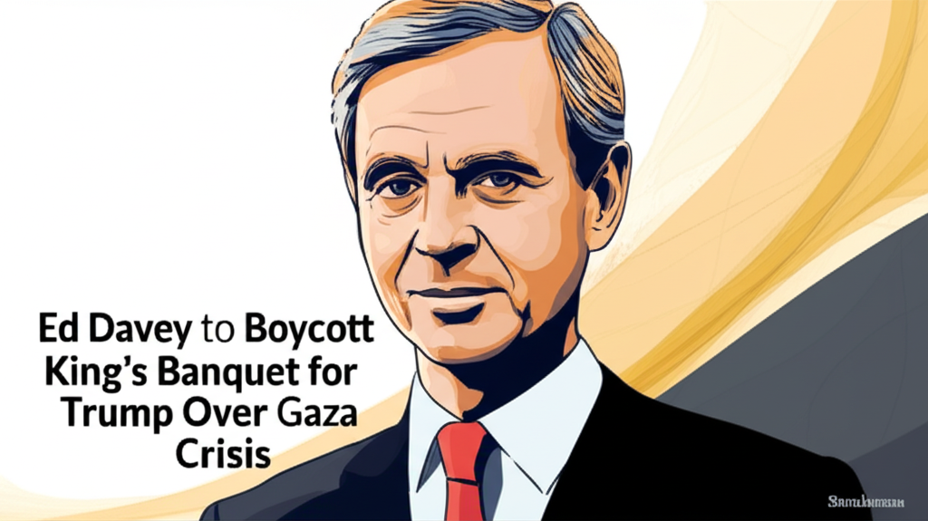 Ed Davey to Boycott King’s Banquet for Trump Over Gaza Crisis