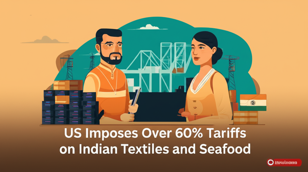 US Imposes Over 60% Tariffs on Indian Textiles and Seafood