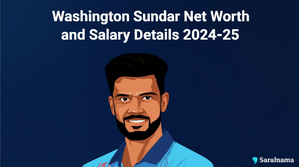 Washington Sundar Net Worth and Salary Details 2024-25