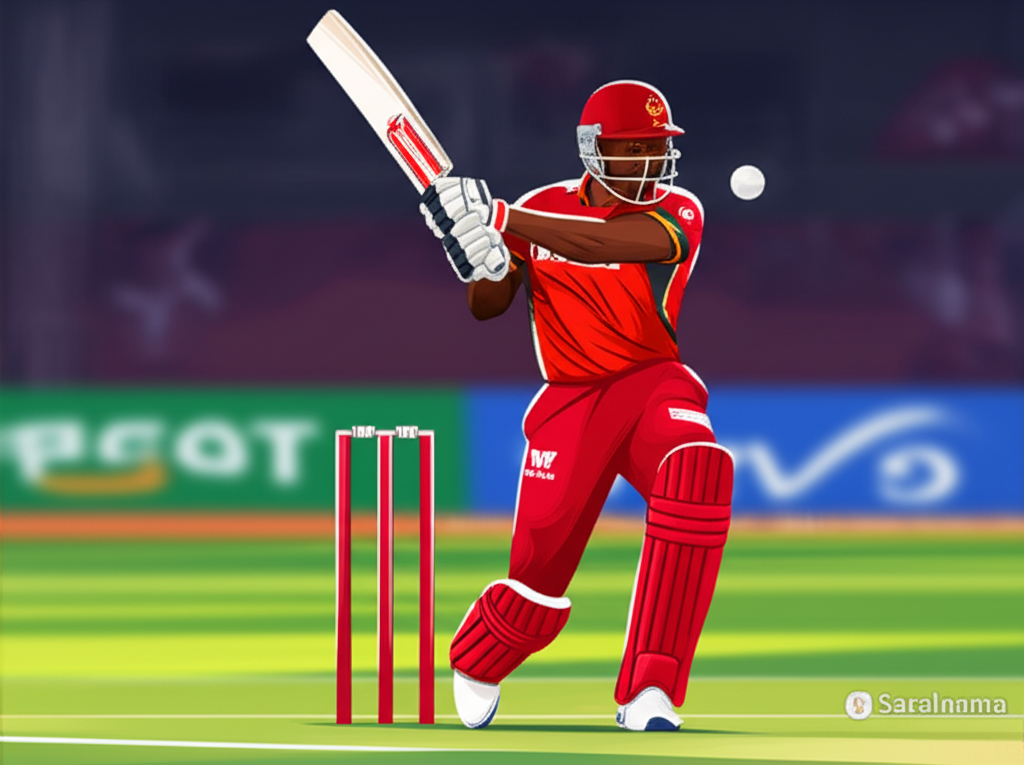 RCB Batter Romario Shepherd Hits 22 Runs in One Ball in CPL 2025