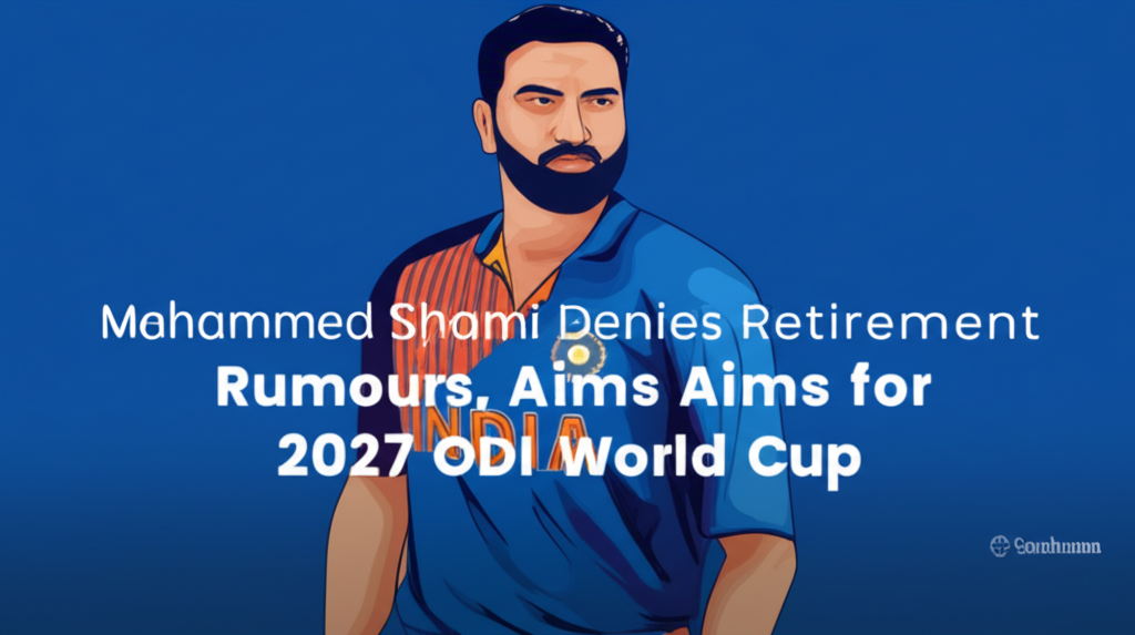 Mohammed Shami Denies Retirement Rumours, Aims for 2027 ODI World Cup