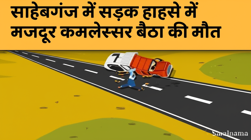 साहेबगंज में सड़क हादसे में मजदूर कमलेश्वर बैठा की मौत