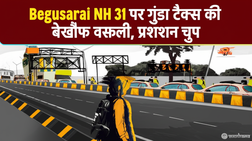 Begusarai NH 31 पर गुंडा टैक्स की बेखौफ वसूली, प्रशासन चुप