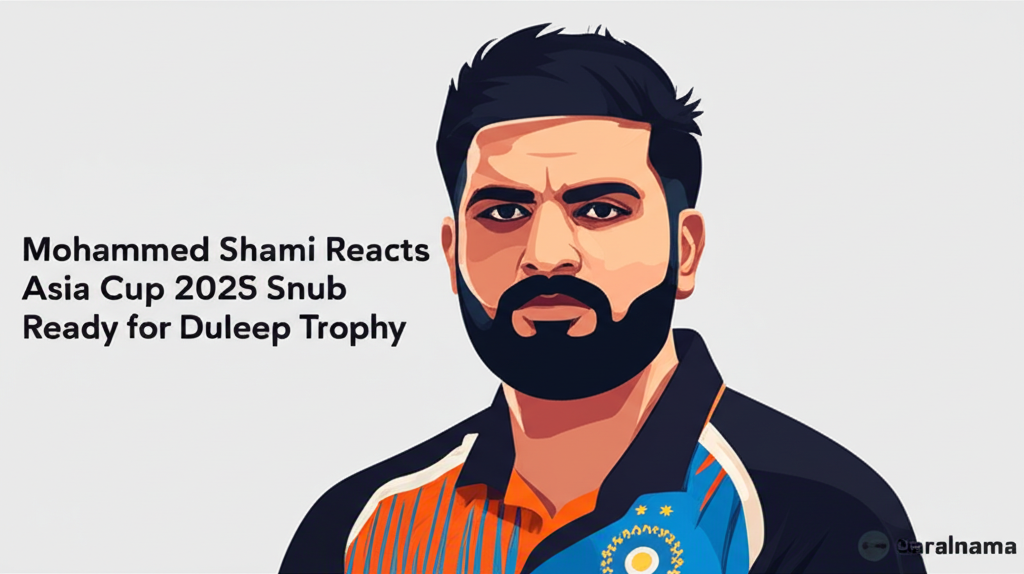 Mohammed Shami Reacts to Asia Cup 2025 Snub, Ready for Duleep Trophy