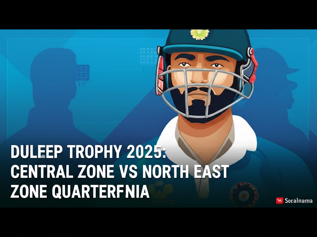 Duleep Trophy 2025: Central Zone vs North East Zone Quarterfinal in Bengaluru
